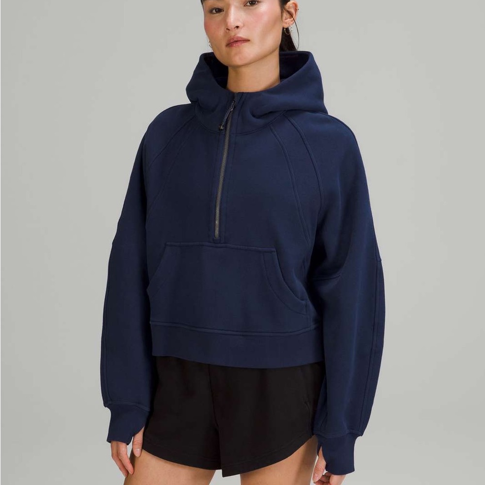 Lululemon Scuba Oversized Half-Zip Hoodie in Night Sea
